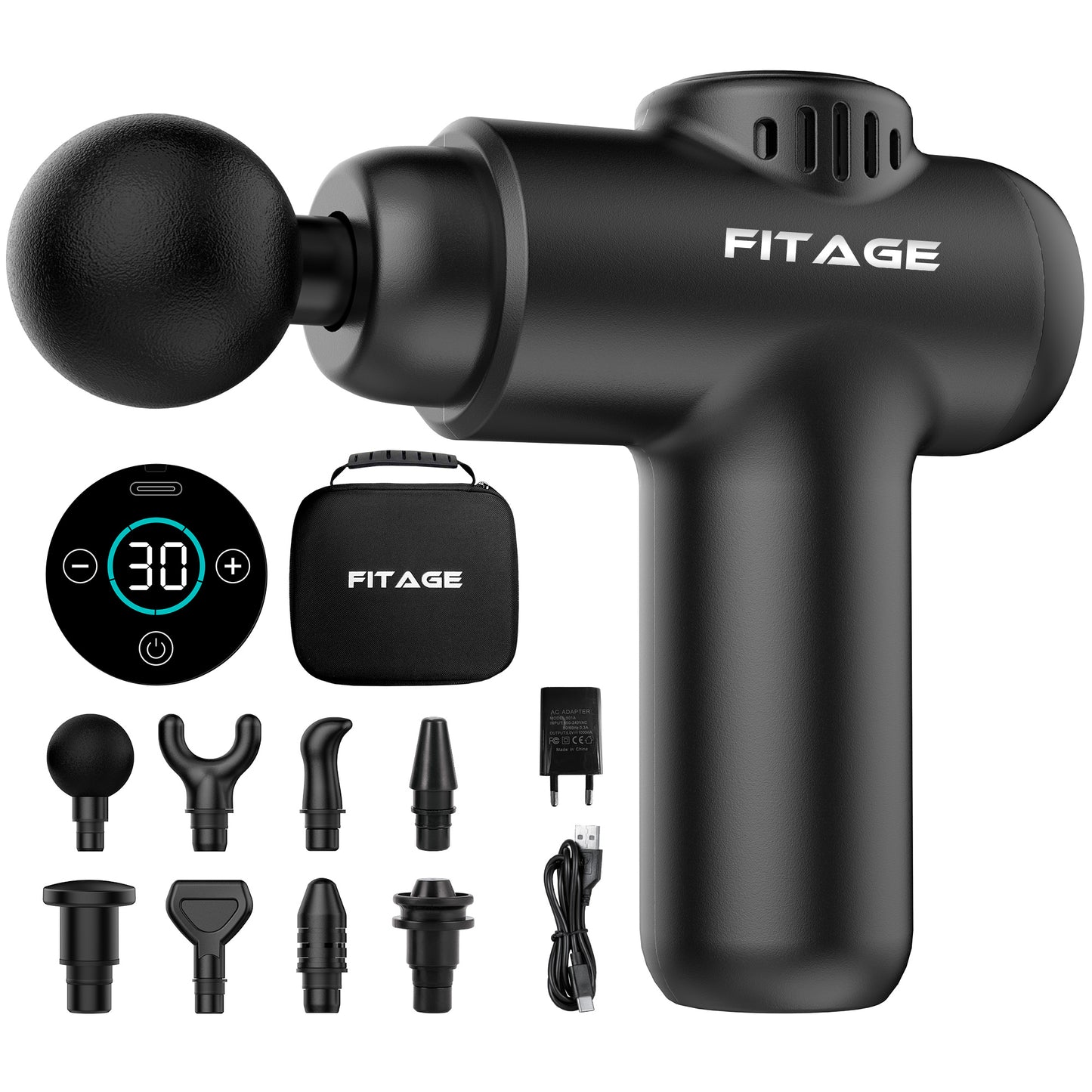 Massage Gun Mini - 12 Opzetstukken
