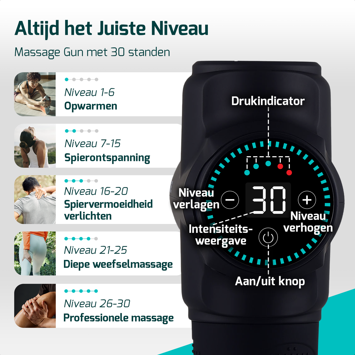 Massage Gun - 12 Opzetstukken