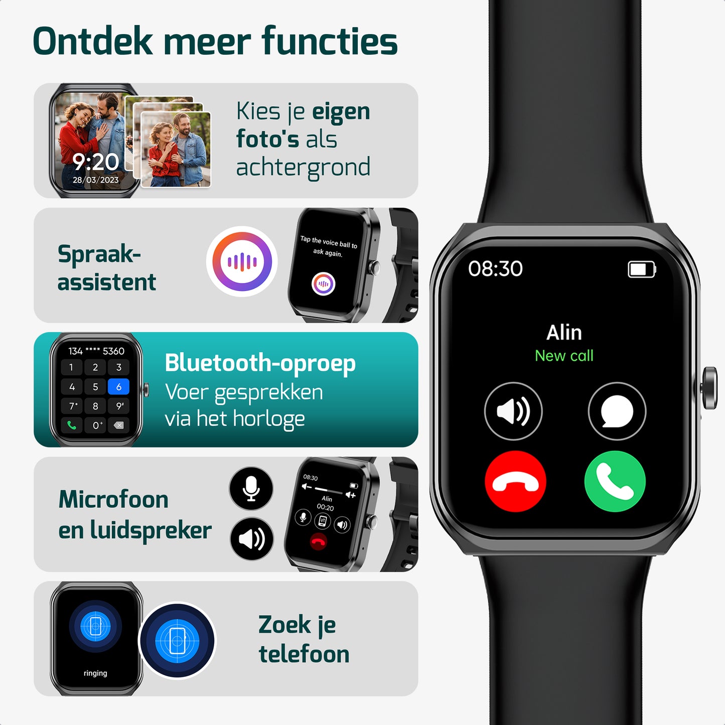 Smartwatch - Stappenteller Horloge