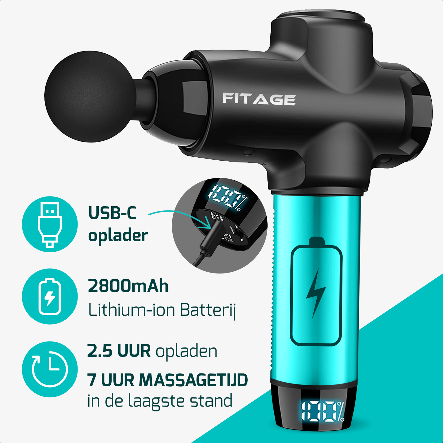 Massage Gun - 12 Opzetstukken