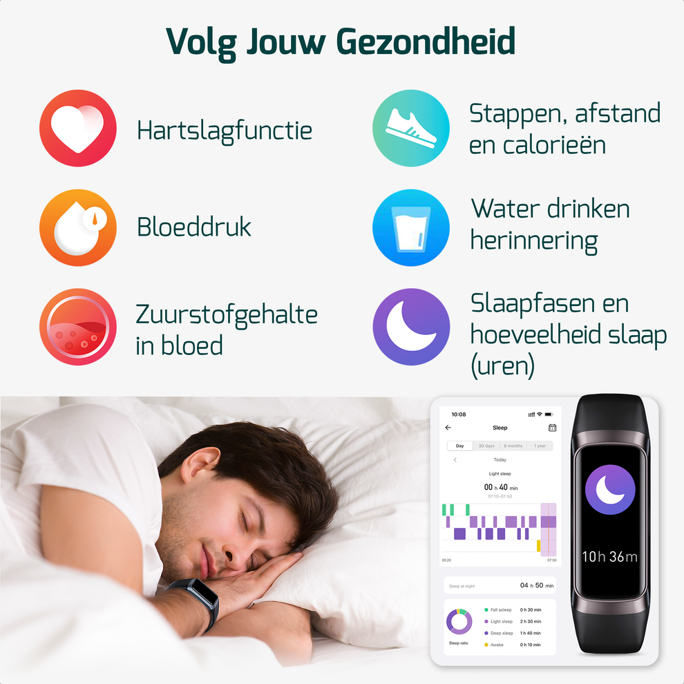 Activity Tracker Smartwatch – Stijlvol & Compleet | Fitage
