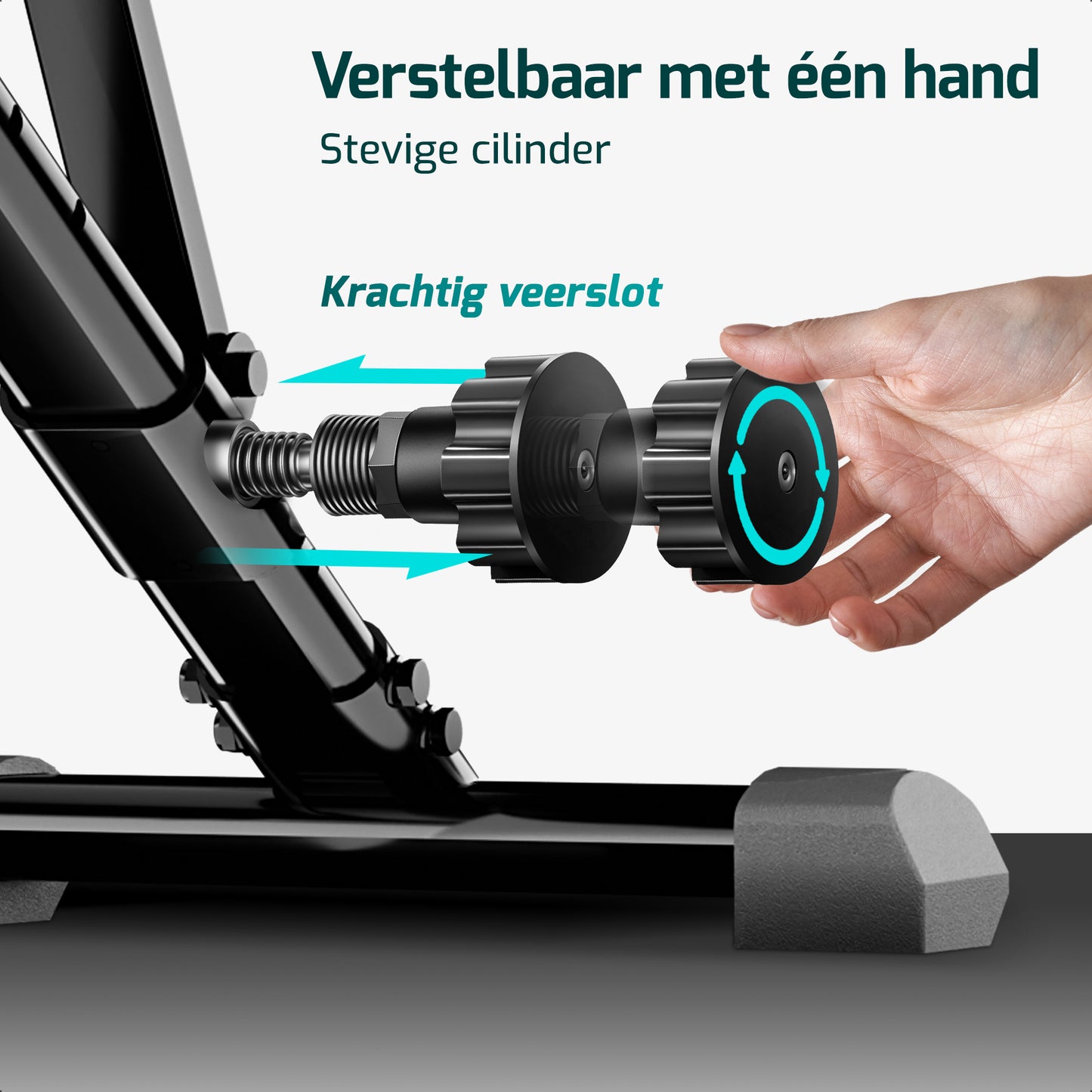 Fitnessbank - Fitness Halterbank tot 300KG - Verstelbaar - Inklapbaar - Zwart