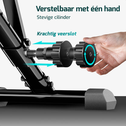 Fitnessbank - Fitness Halterbank tot 300KG - Verstelbaar - Inklapbaar - Zwart