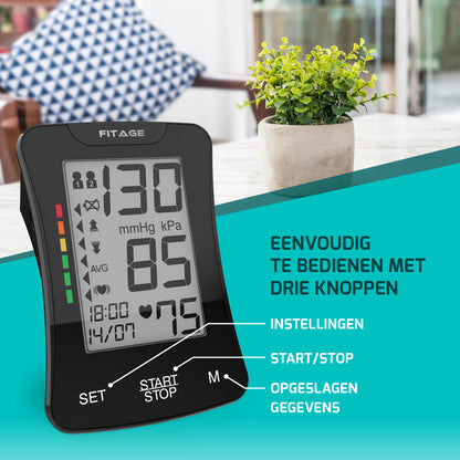 Medische Bovenarm Bloeddrukmeter - Bloeddrukmeters - Hartslagmeter - Blood Pressure Monitor - Omtrek manchet 22-42cm